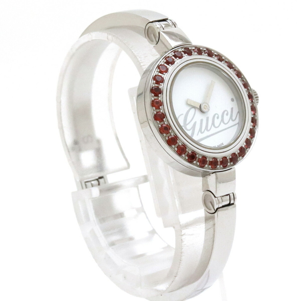 GUCCI Gucci Garnet Bezel White Dial Women's Quartz Watch 105 YA105535 - Picture 3 of 9